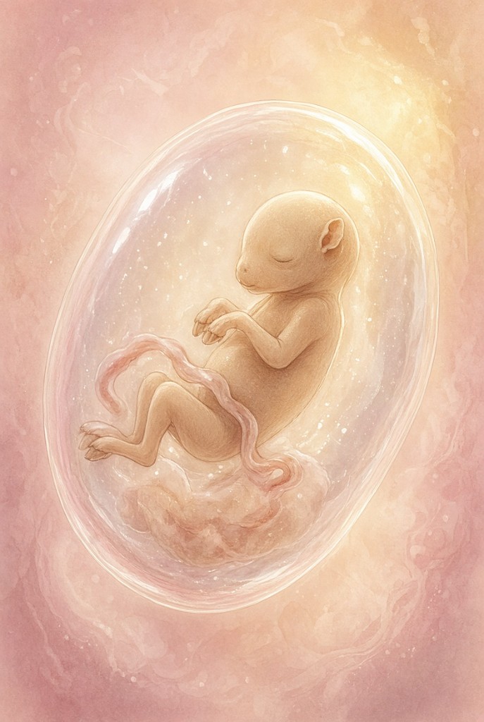 Illustration: Från embryo till foster